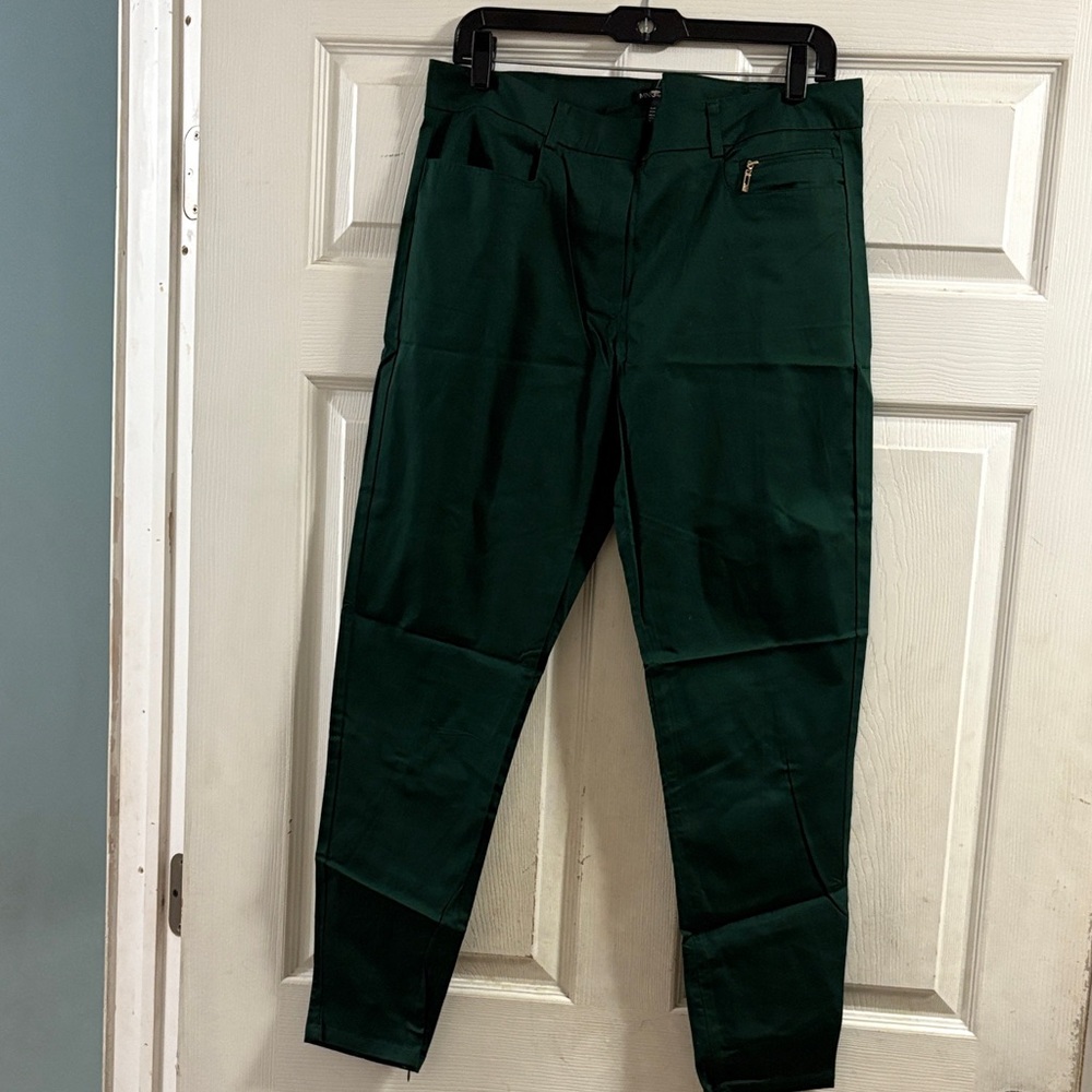 Mango Dark Green Pant